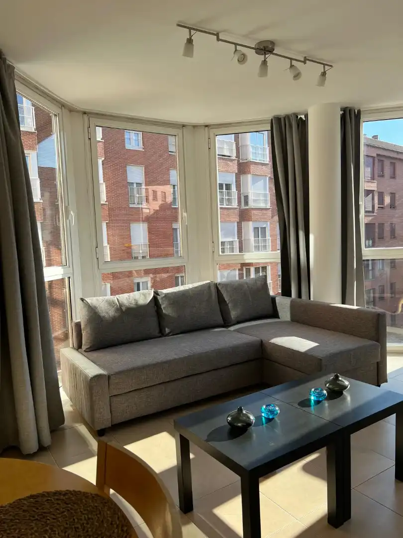 Living room of Flat for rent in Madrid  with Air Conditioner, Heating and Parquet flooring