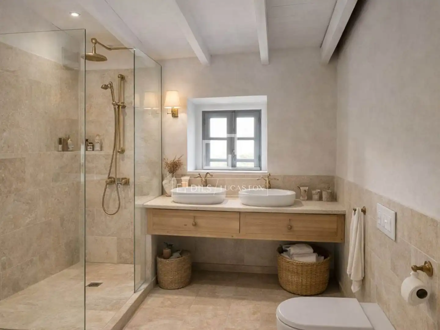 Baño de Finca rústica en venta en Banyalbufar con Jardín privado y Piscina