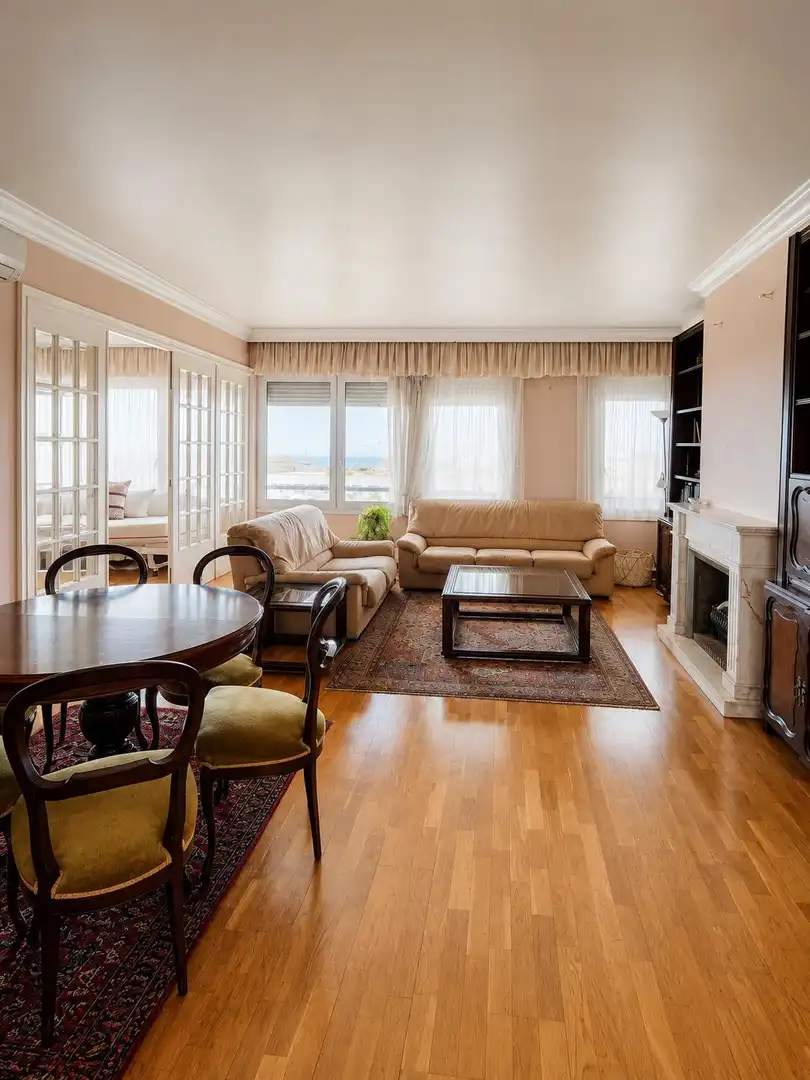Sala de estar de Piso en venta en Barcelona con Jardín privado y Parquet
