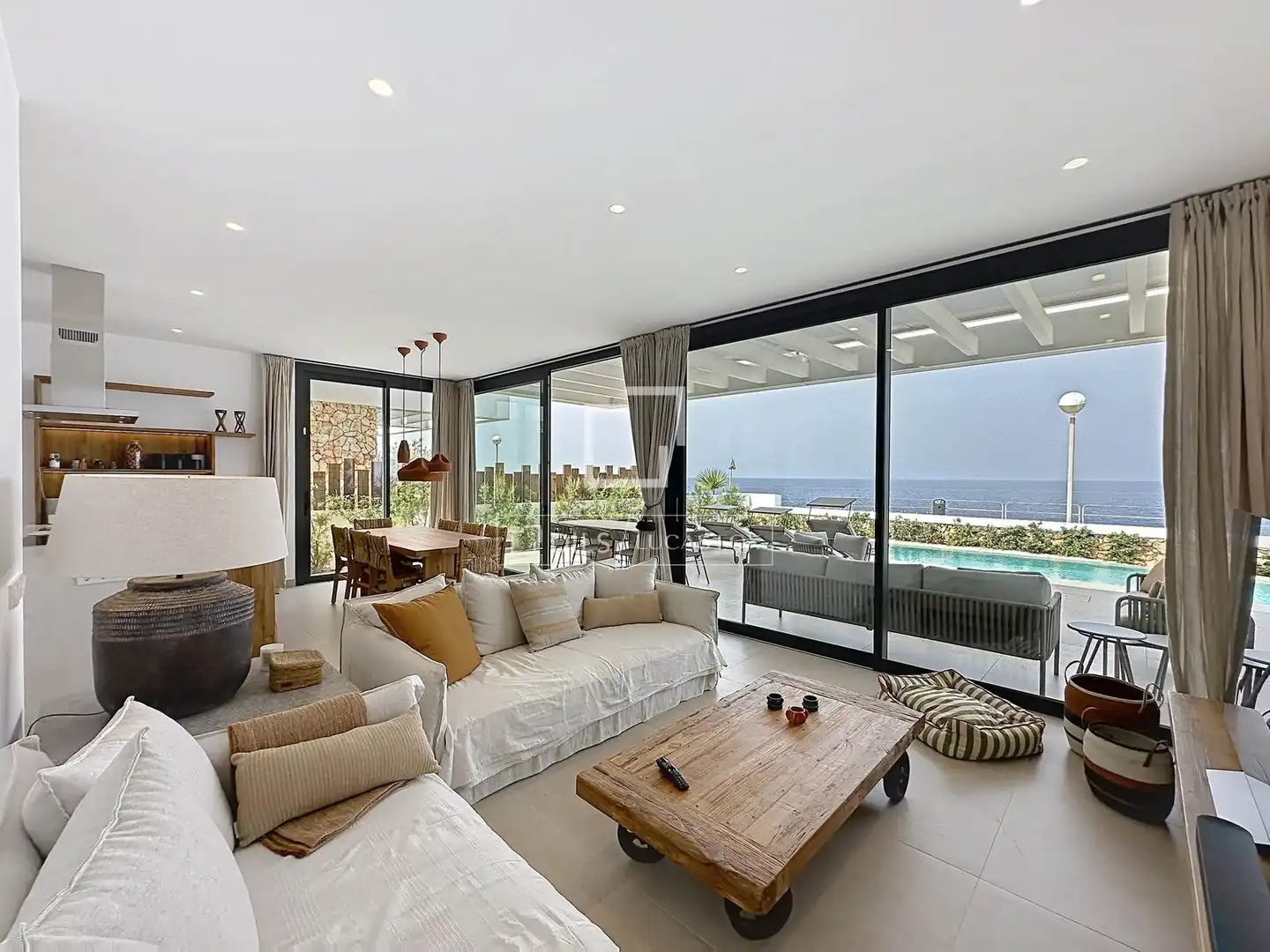 Sala de estar de Casa o chalet de alquiler en Ciutadella de Menorca con Aire acondicionado, Calefacción y Jardín privado