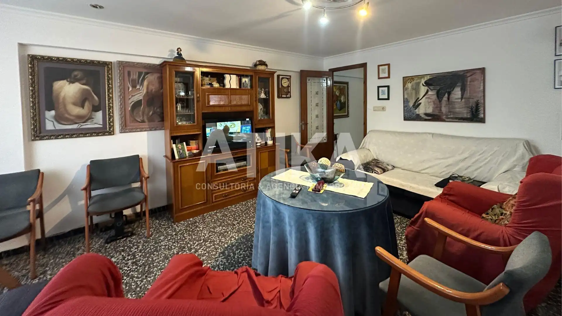Wohnzimmer von Wohnung zum Verkauf in Ontinyent mit Klimaanlage, Heizung und Terrasse