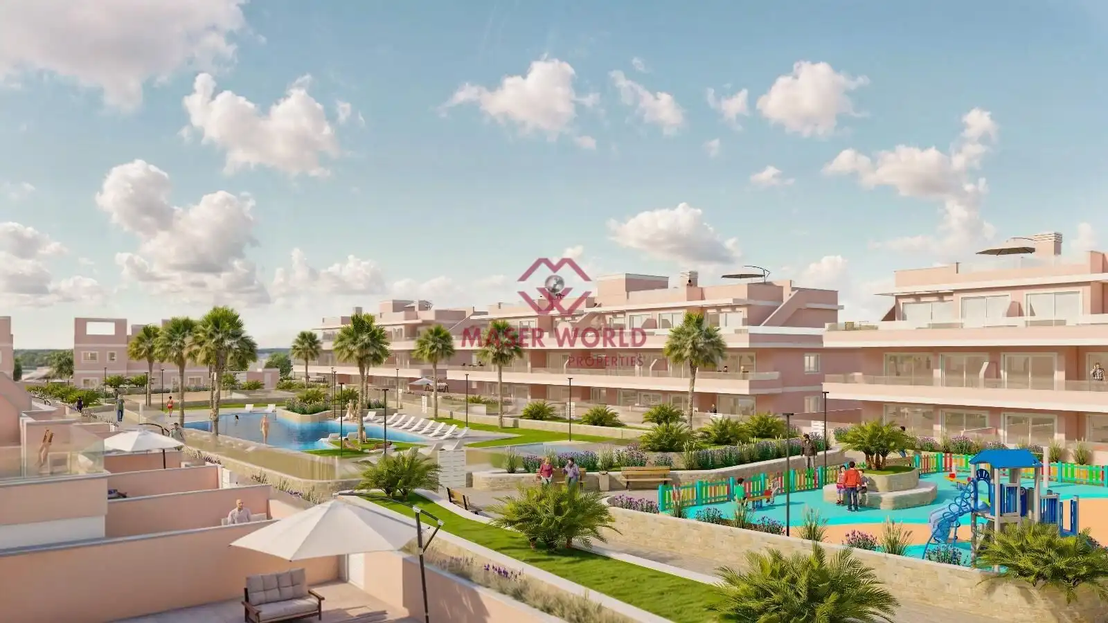 Doppelhaushälfte mit Pool zum Verkauf in Pilar de la Horadada ciudad