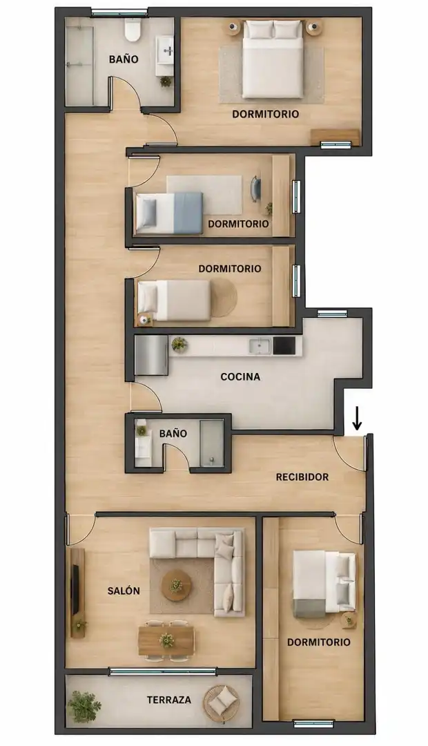 Wohnung mit Aufzug zum Verkauf in de la Victoria, imagen 37