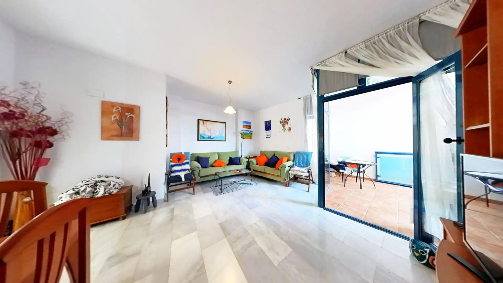 Sala de estar de Piso en venta en Gualchos con Aire acondicionado, Terraza y Trastero