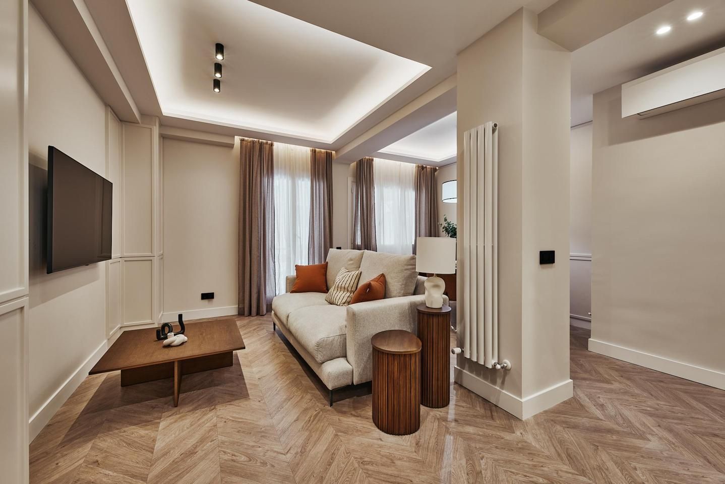 Sala de estar de Piso en venta en  Madrid Capital con Aire acondicionado, Calefacción y Terraza