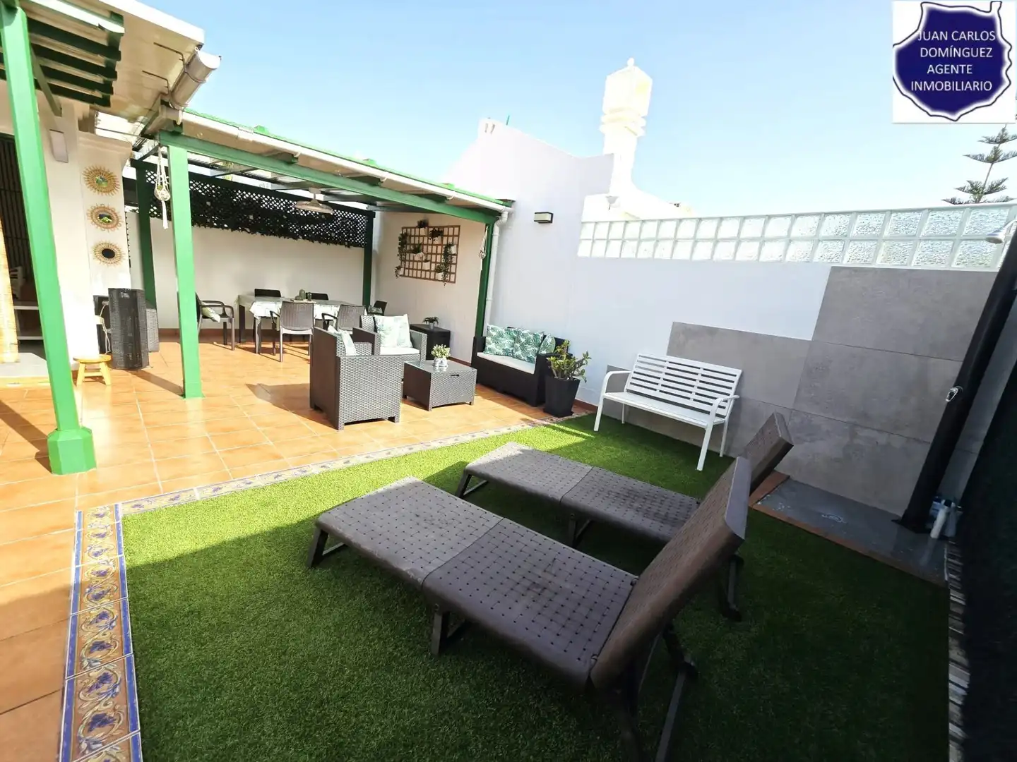 Terraza de Casa o chalet de alquiler en San Bartolomé de Tirajana con Aire acondicionado, Terraza y Amueblado