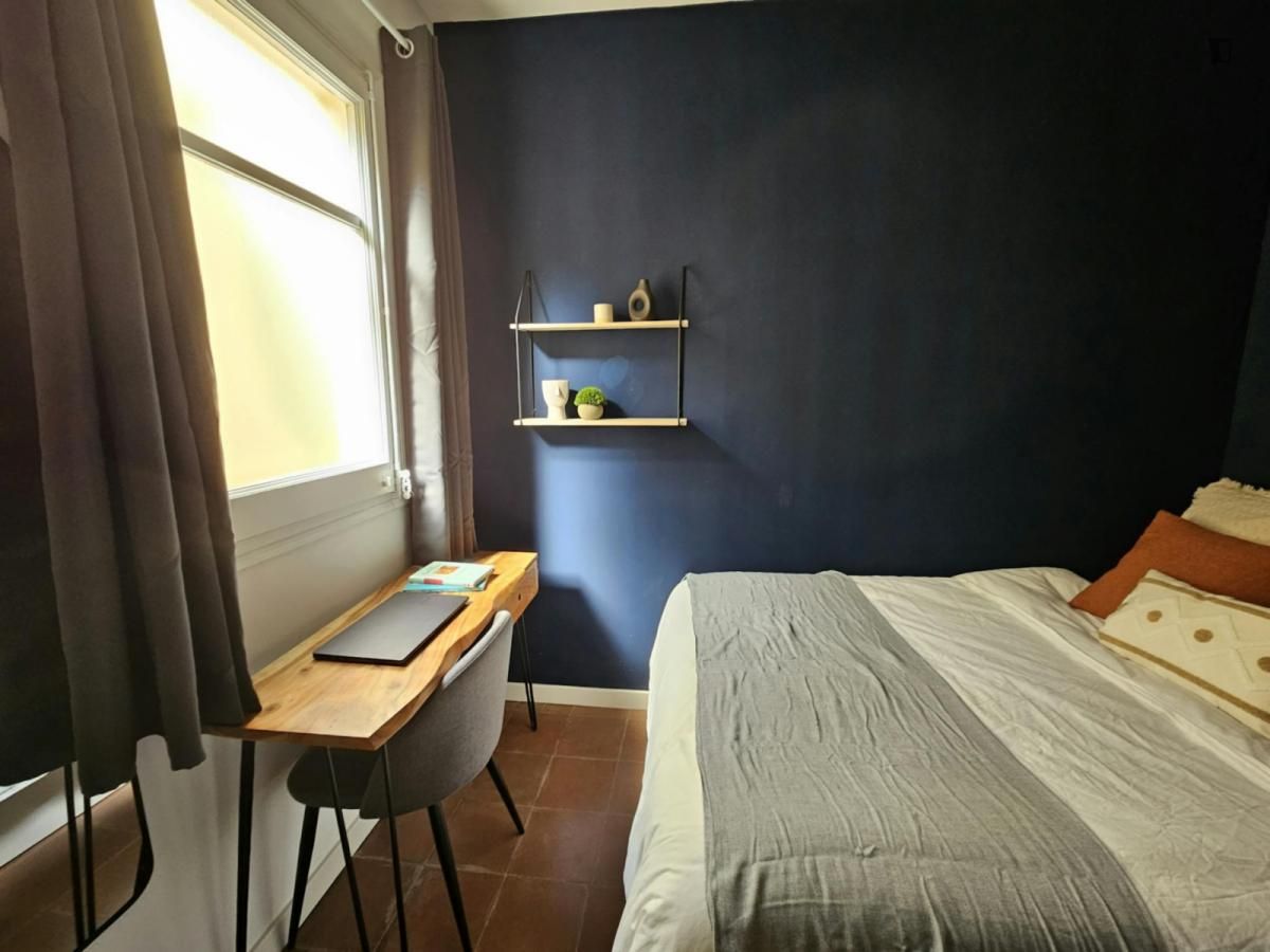 Dormitori de Apartament per a compartir en  Barcelona Capital amb Calefacció, Moblat i Rentadora