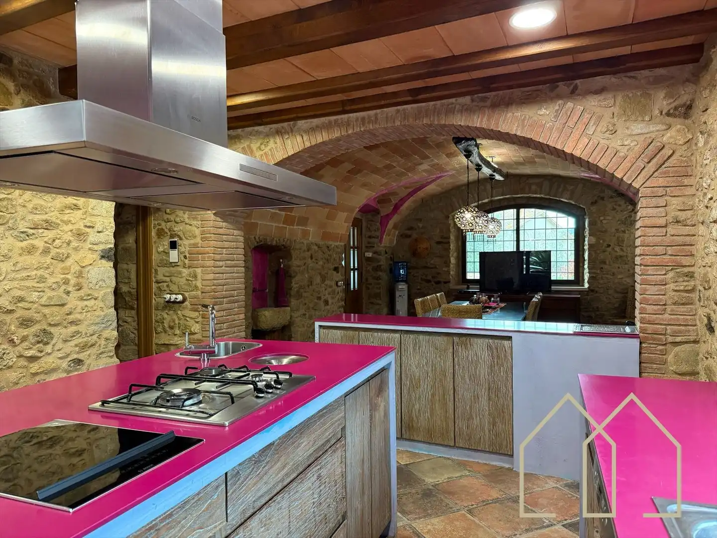 Cocina de Casa o chalet en venta en Sant Joan de Mollet con Aire acondicionado, Calefacción y Jardín privado