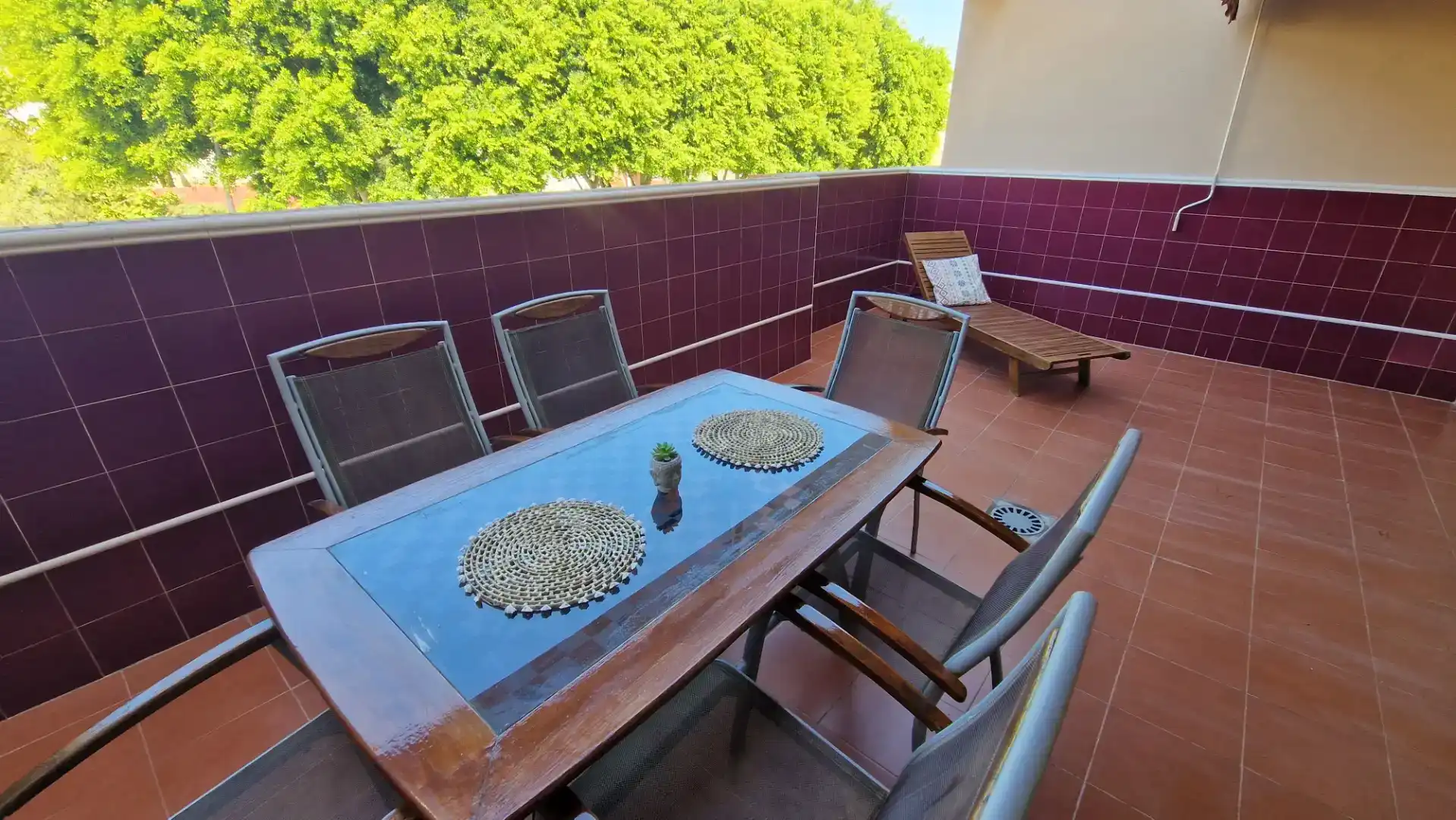 Terrasse von Wohnung zur Miete in Massanassa mit Klimaanlage
