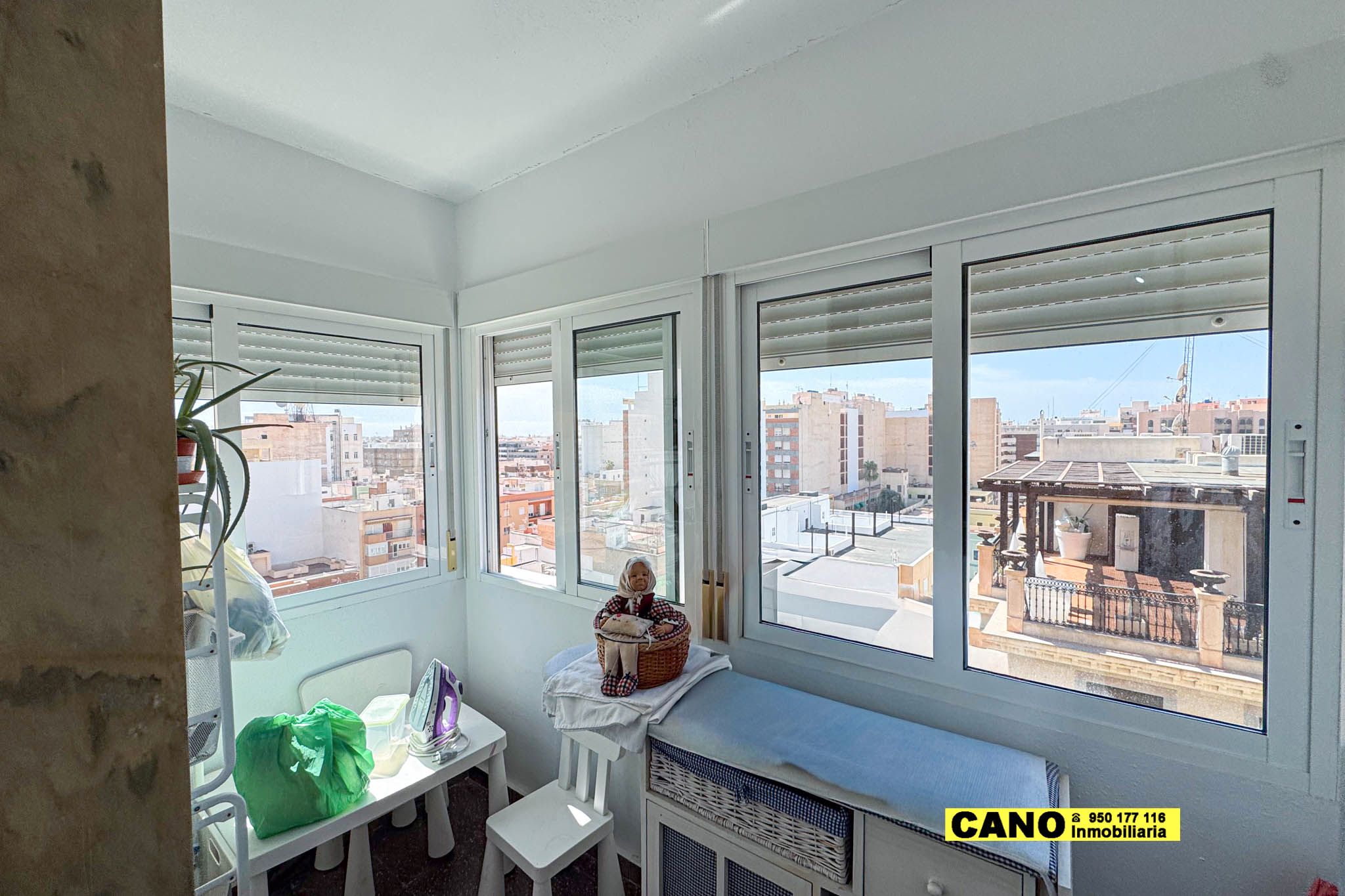 Balcony of Flat for sale in  Almería Capital  with Air Conditioner and Heating