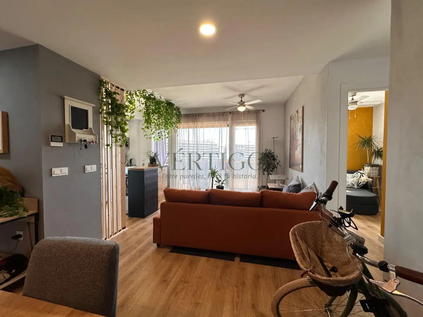 Wohnzimmer von Wohnung zum Verkauf in Dos Hermanas mit Klimaanlage, Heizung und Terrasse