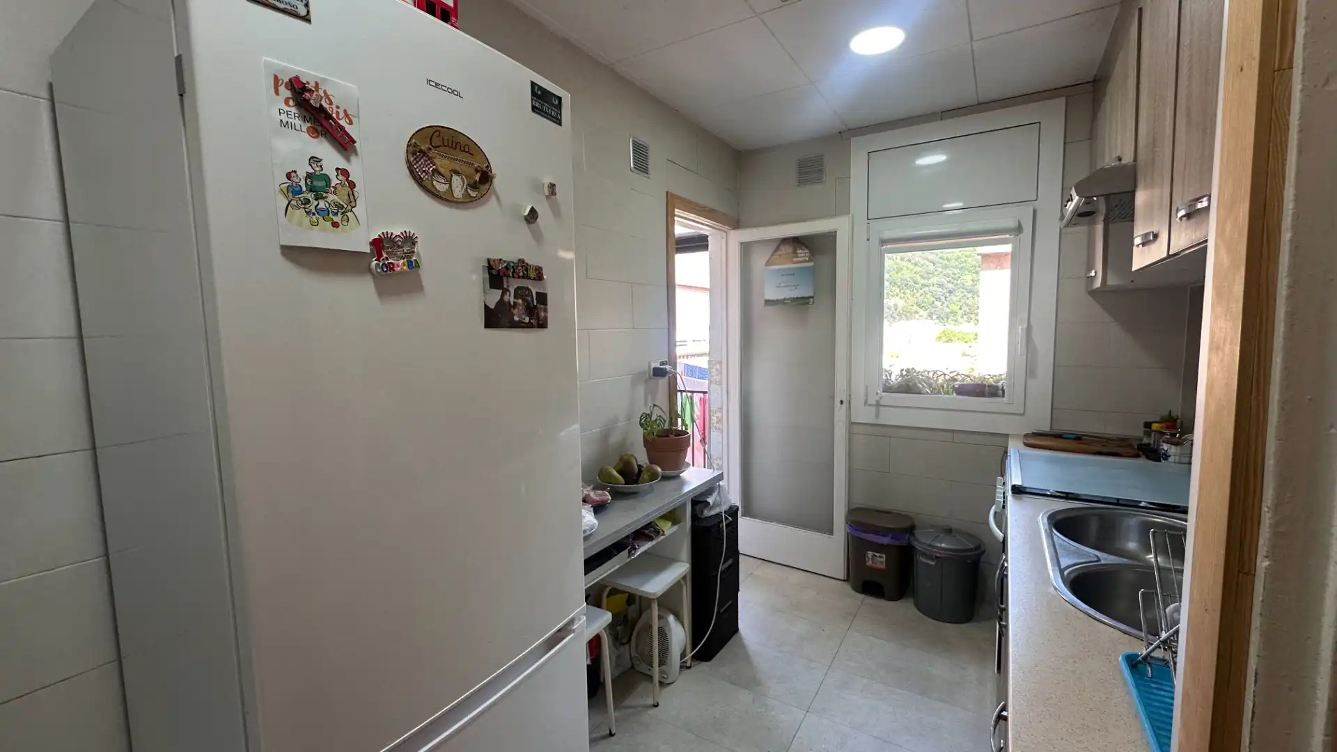 Cocina de Piso en venta en Sant Joan Les Fonts con Balcón