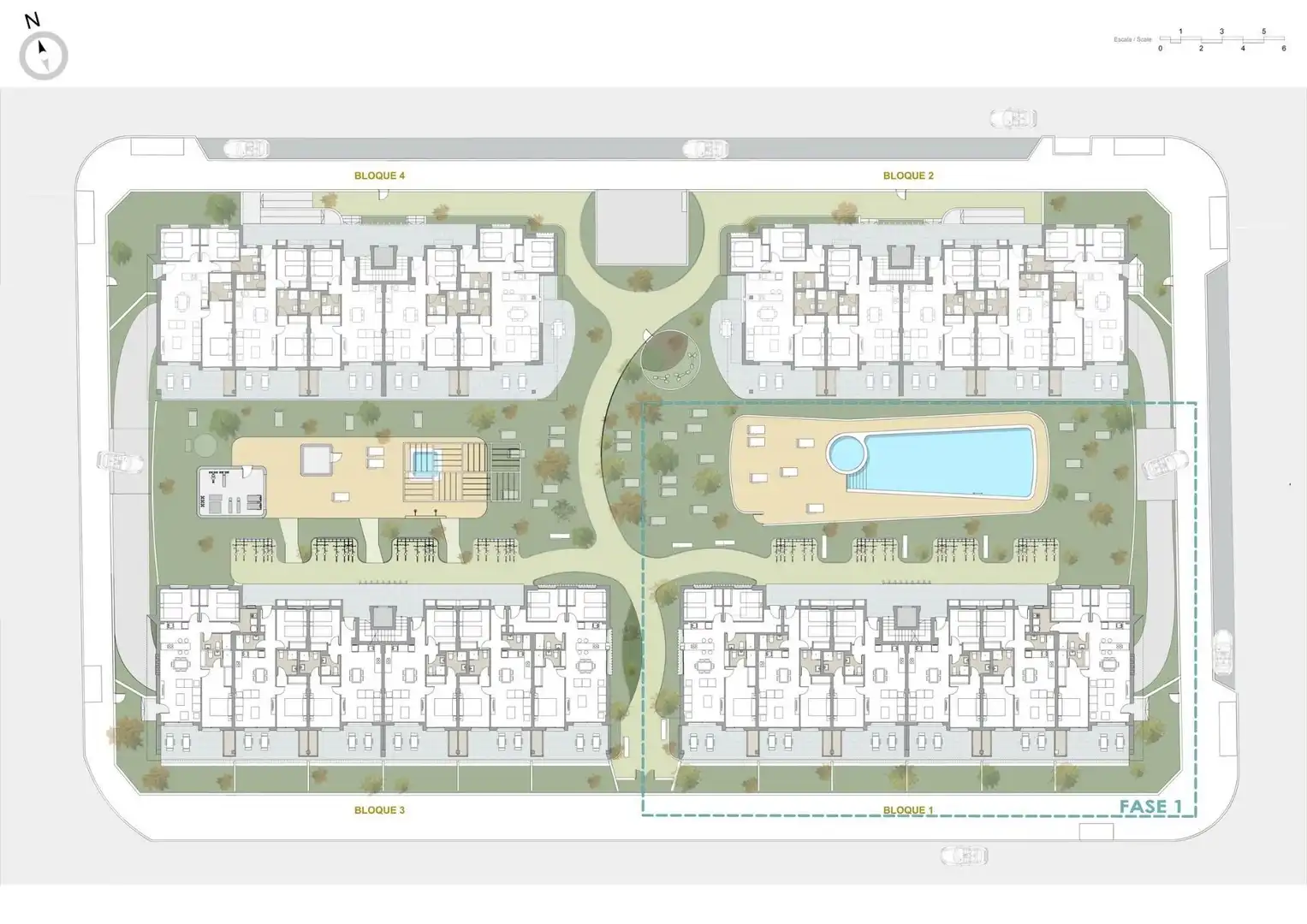 Vista exterior de Ático en venta en Pilar de la Horadada con Piscina comunitaria