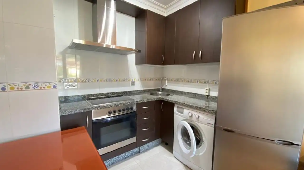 Cocina de Piso en venta en Baiona con Terraza y Piscina comunitaria