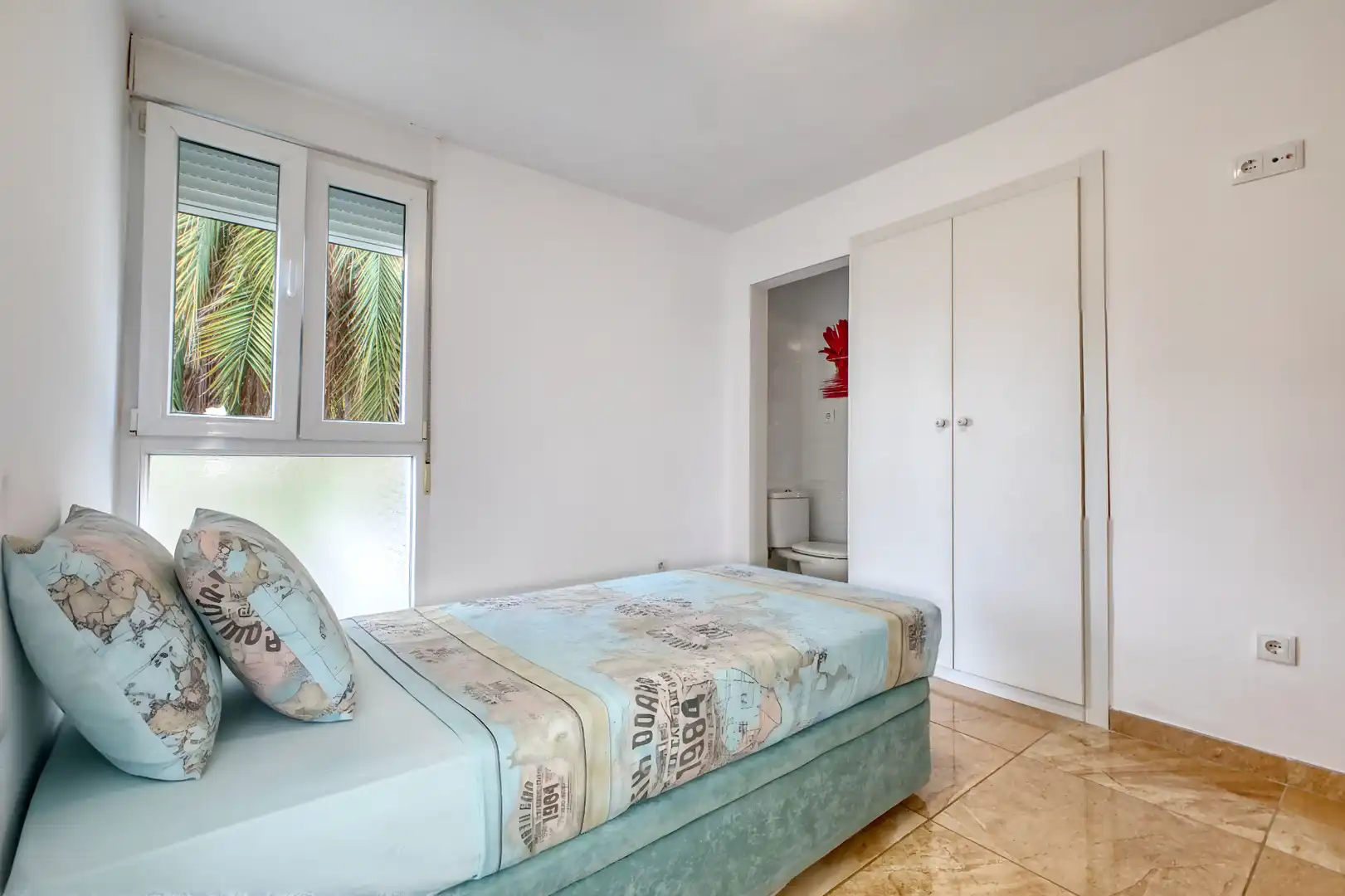 Schlafzimmer von Wohnungen zur Miete in Alicante / Alacant mit Klimaanlage, Heizung und Terrasse