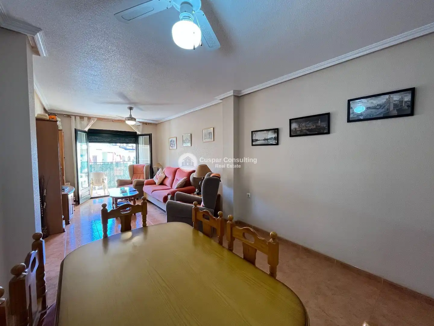 Comedor de Apartamento en venta en Los Alcázares con Terraza, Amueblado y Balcón