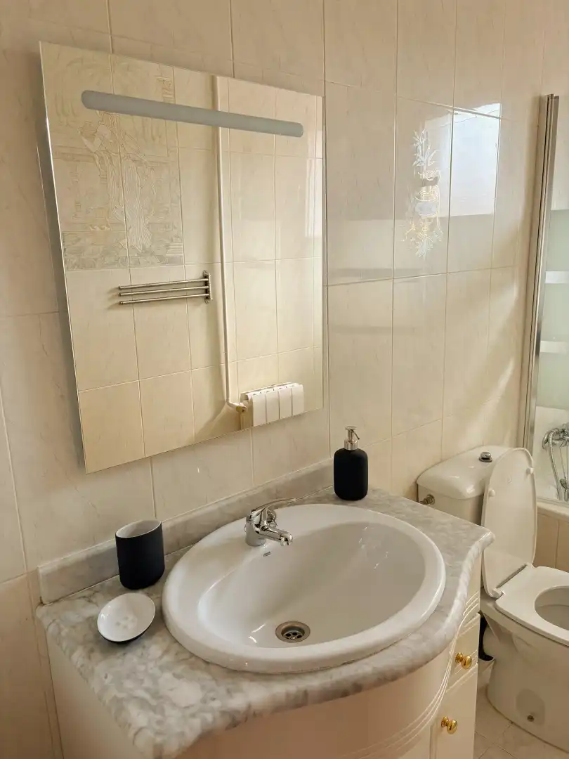 Bathroom of Flat for sale in Palencia  with Heating, Terrace and Furnished