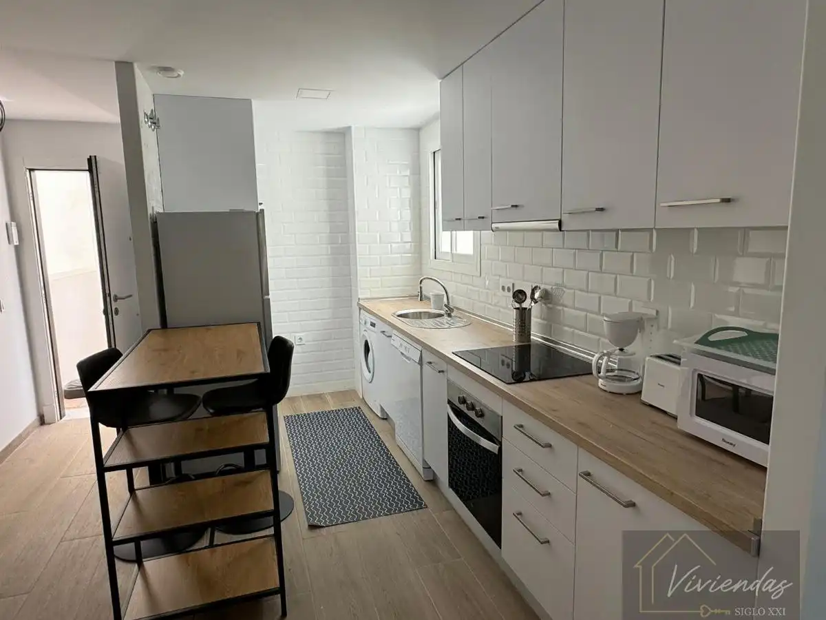 Cocina de Piso de alquiler en Chipiona con Aire acondicionado, Terraza y Amueblado