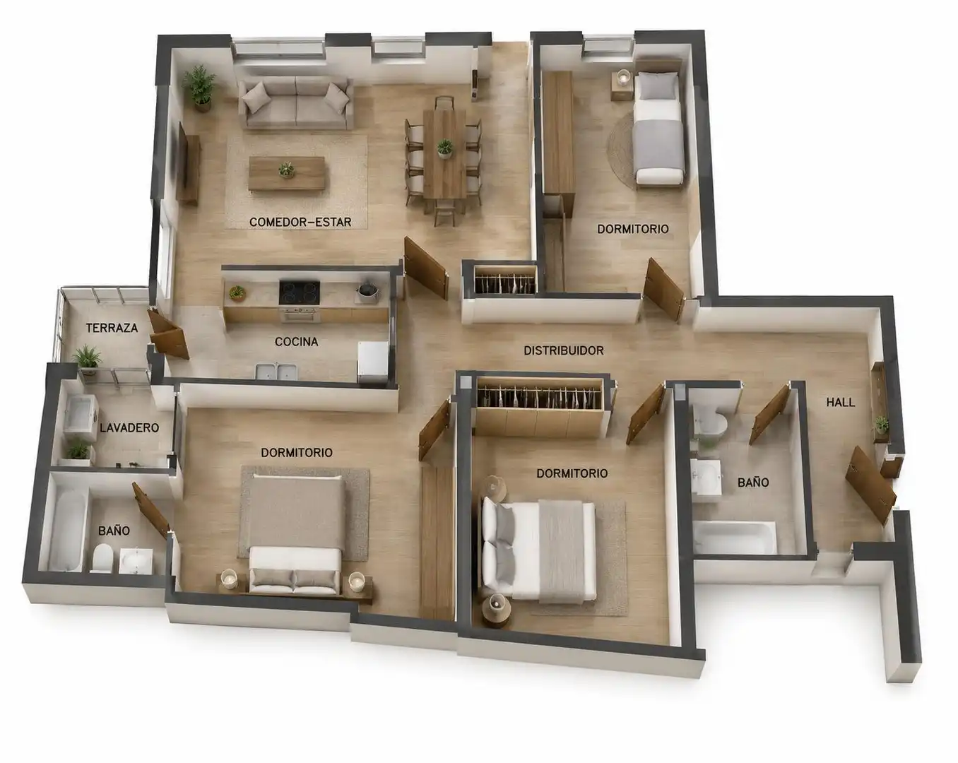 Apartament en venda en Figueres amb Aire condicionat, Terrassa i Moblat