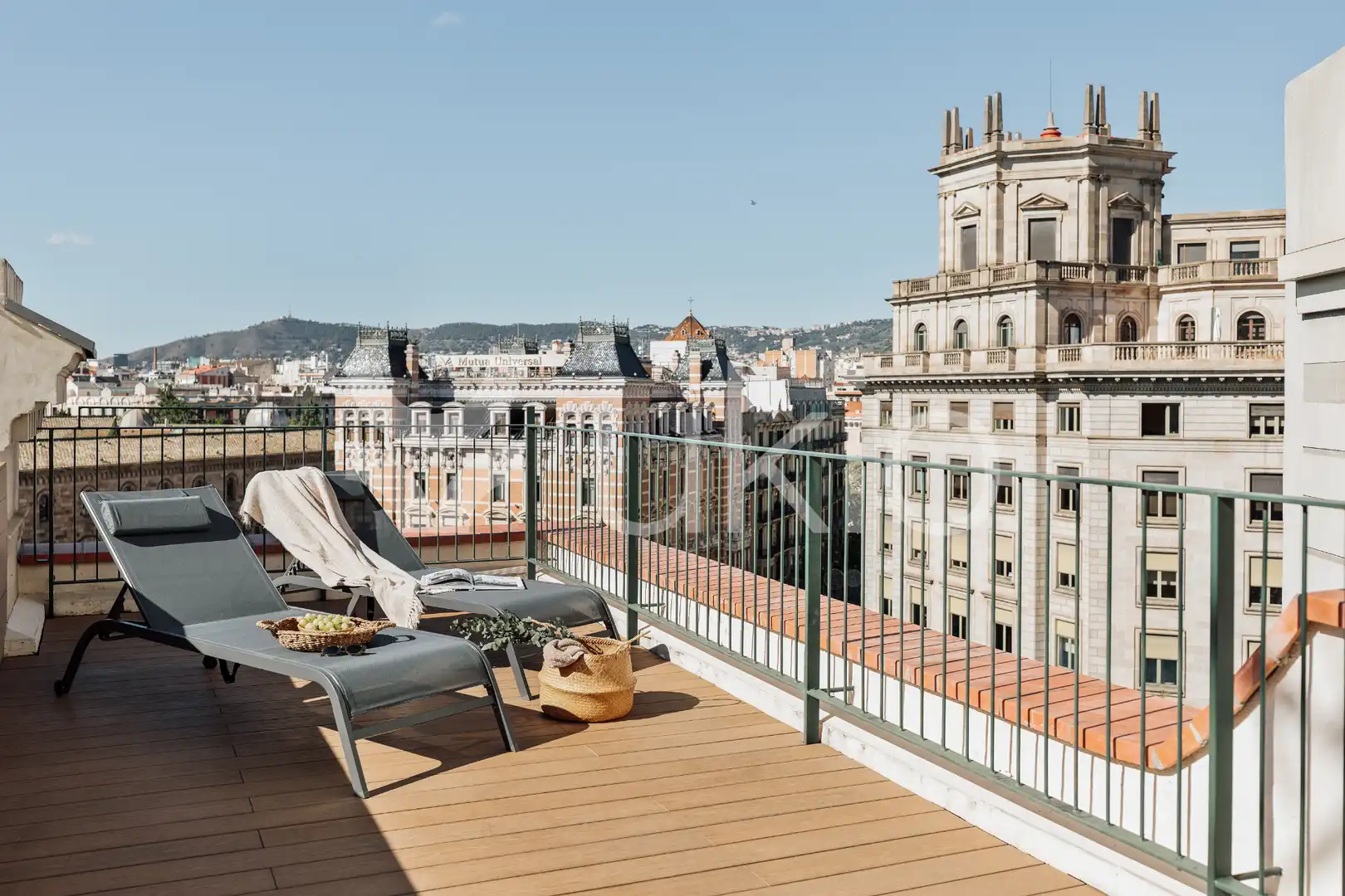 Terraza de Ático de alquiler en Barcelona con Aire acondicionado, Calefacción y Terraza