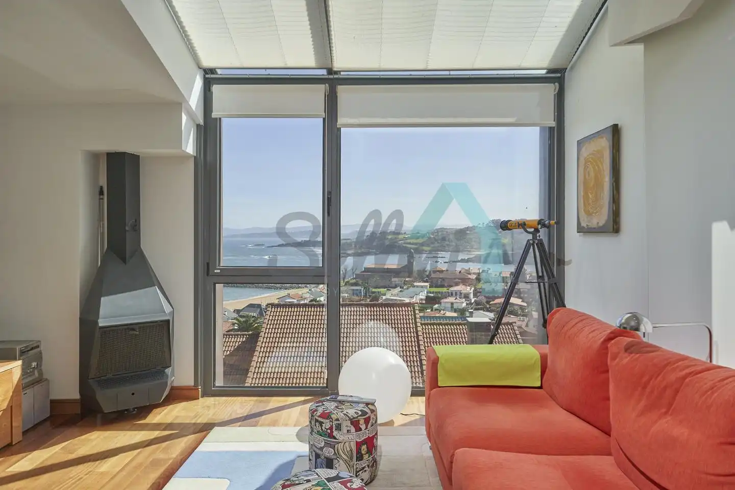 Living room of Houses for sale in Gozón  with Heating, Private garden and Terrace
