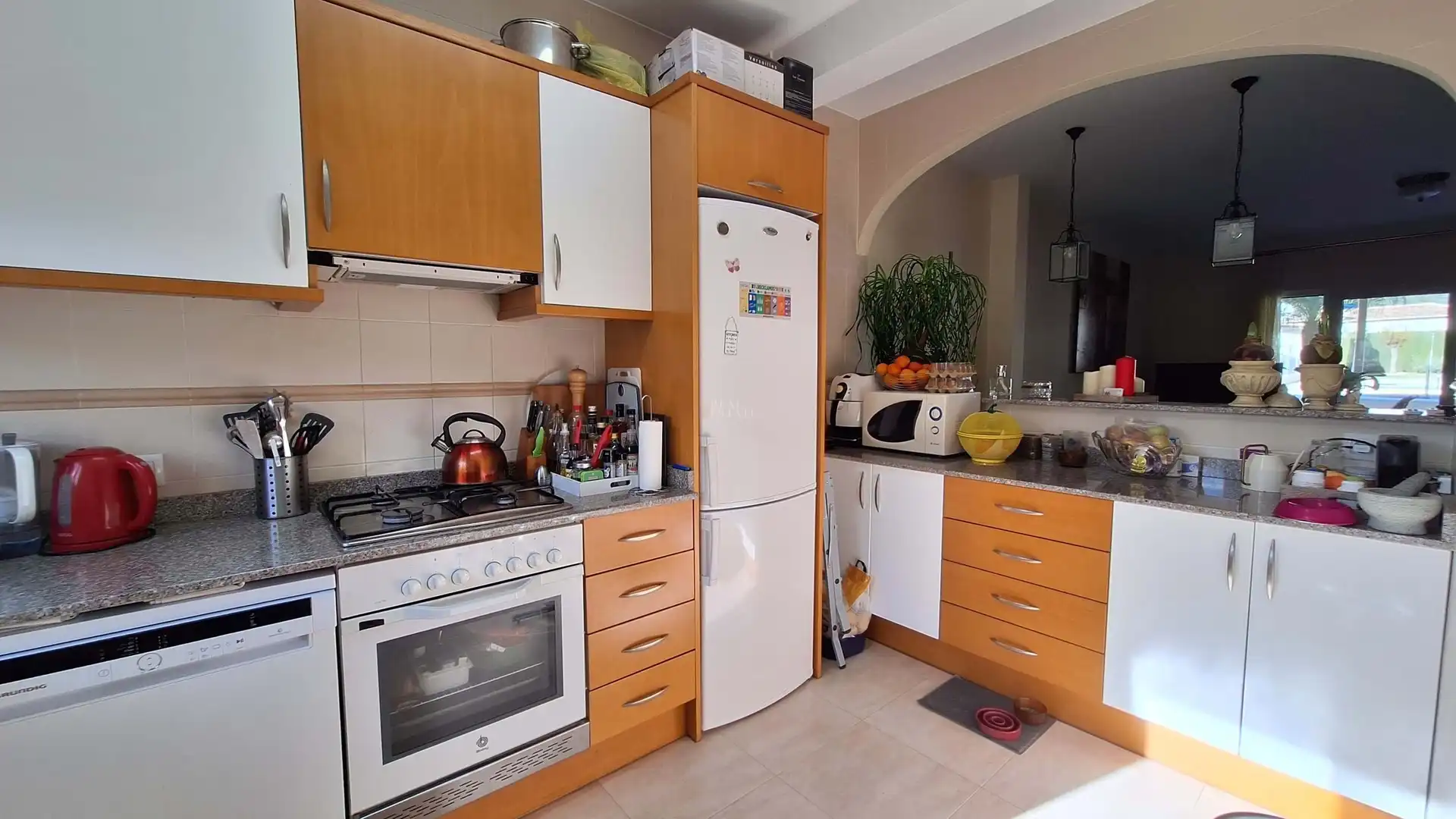 Kitchen of Detached homes for sale in El Ràfol d'Almúnia  with Air Conditioner, Terrace and Swimming Pool