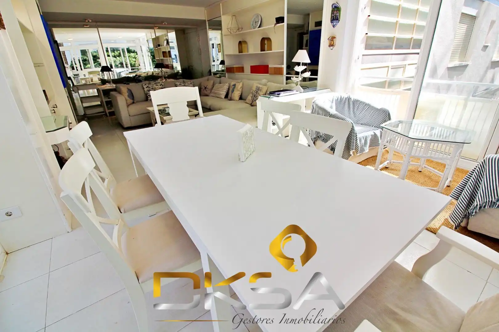 Dining room of Flat for sale in Benicasim / Benicàssim  with Private garden, Terrace and Furnished