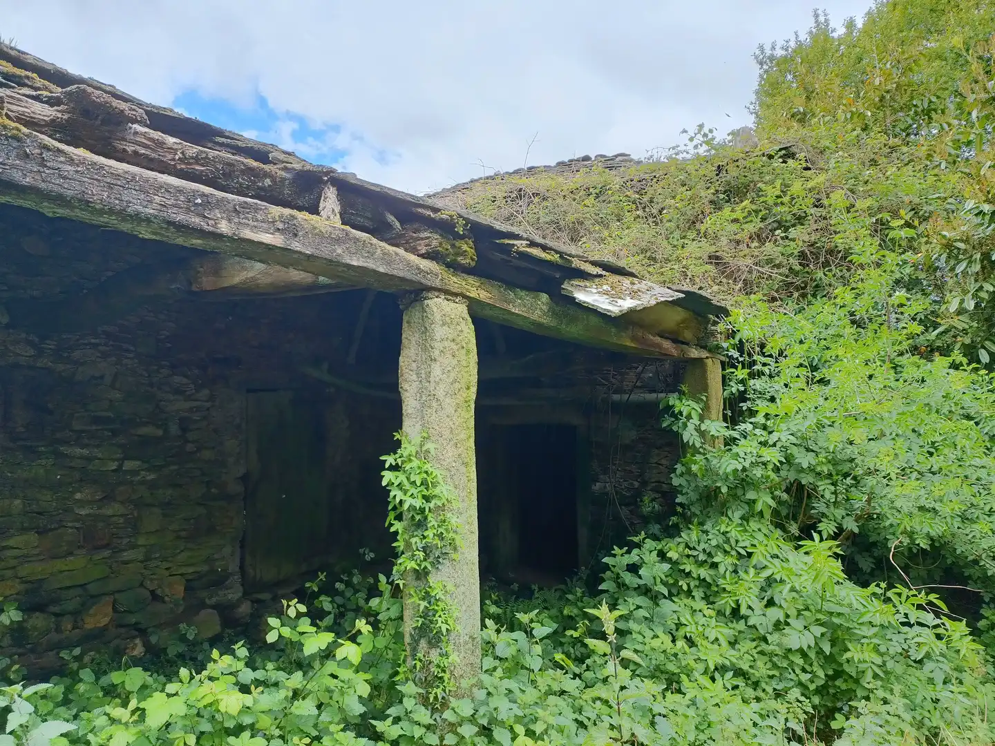 Vista exterior de Casa o xalet en venda en Aranga amb Jardí privat i Traster