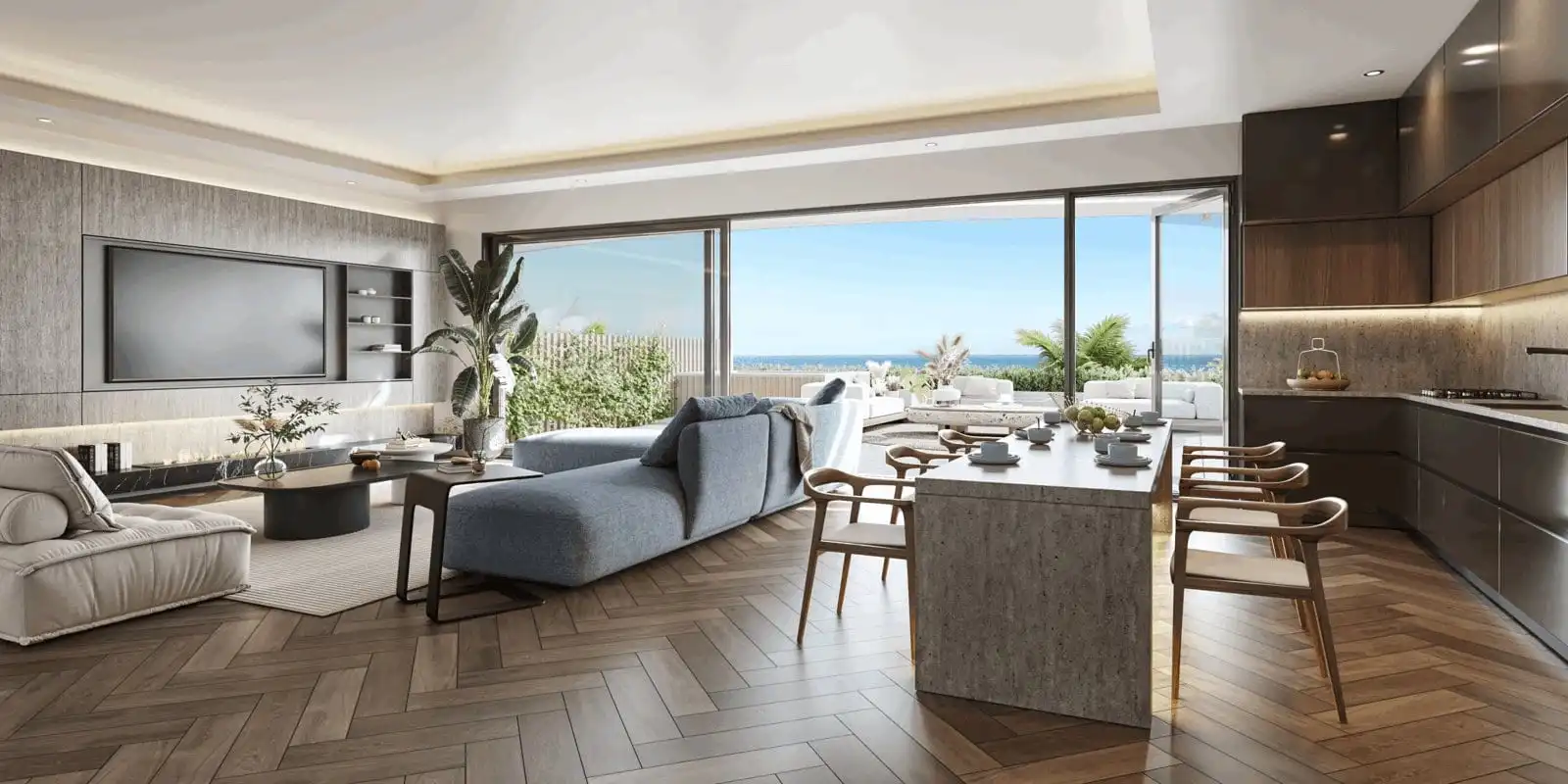 Sala d'estar de Apartament en venda en Chaparil - Torrecilla - Punta Lara