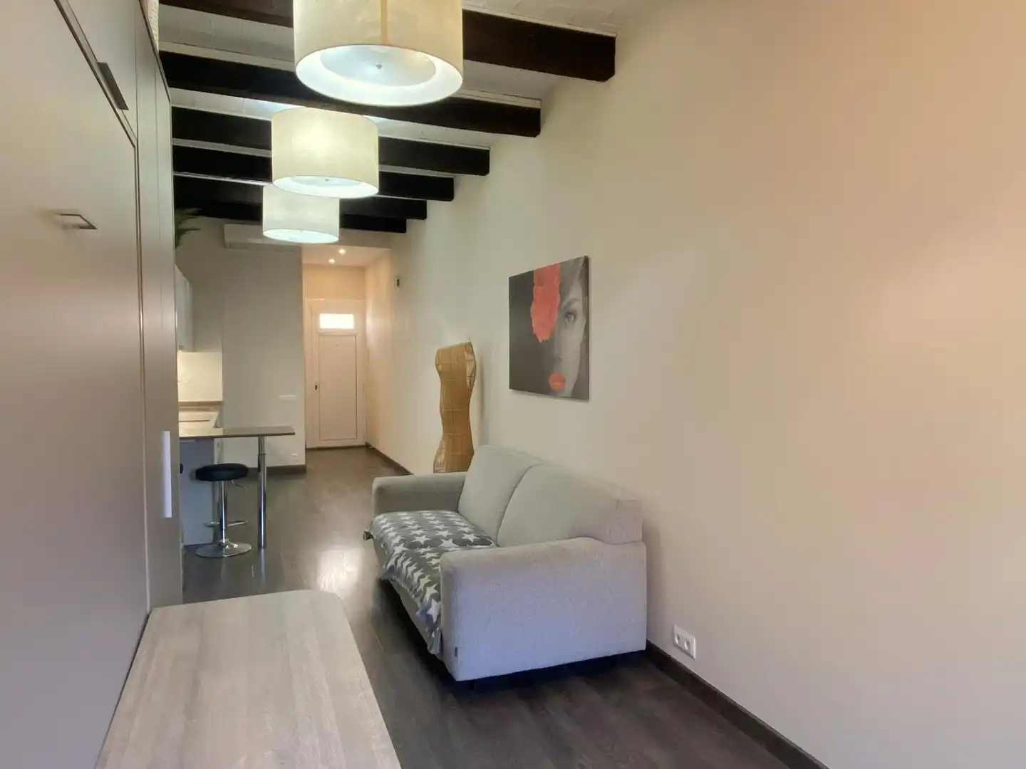 Sala d'estar de Apartament en venda en Barcelona amb Aire condicionat, Calefacció i Parquet