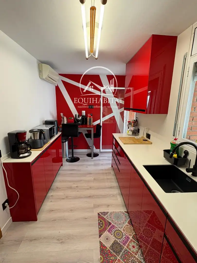 Cocina de Ático de alquiler en Lleida con Aire acondicionado, Terraza y Amueblado