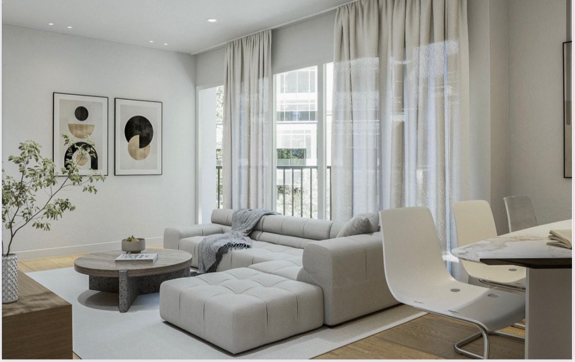 Sala de estar de Piso en venta en  Barcelona Capital con Calefacción y Terraza