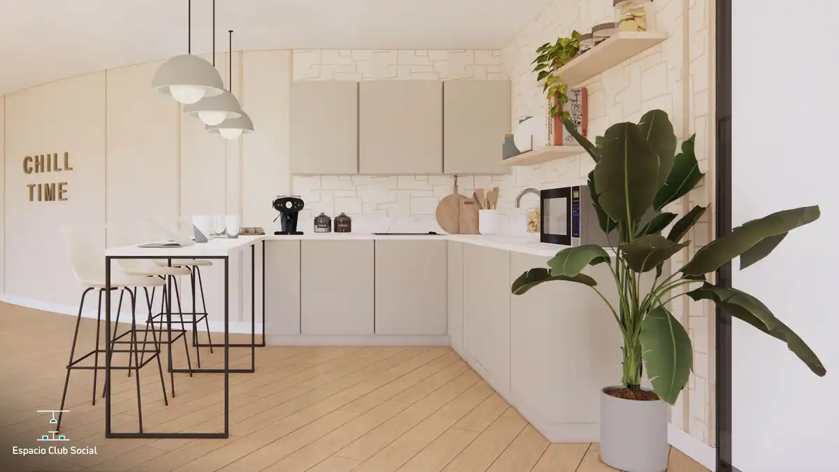 Kitchen of Apartments for sale in Mijas  with Air Conditioner, Private garden and Terrace