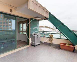 Terrace of Flat to rent in  Valencia Capital  with Air Conditioner, Heating and Terrace