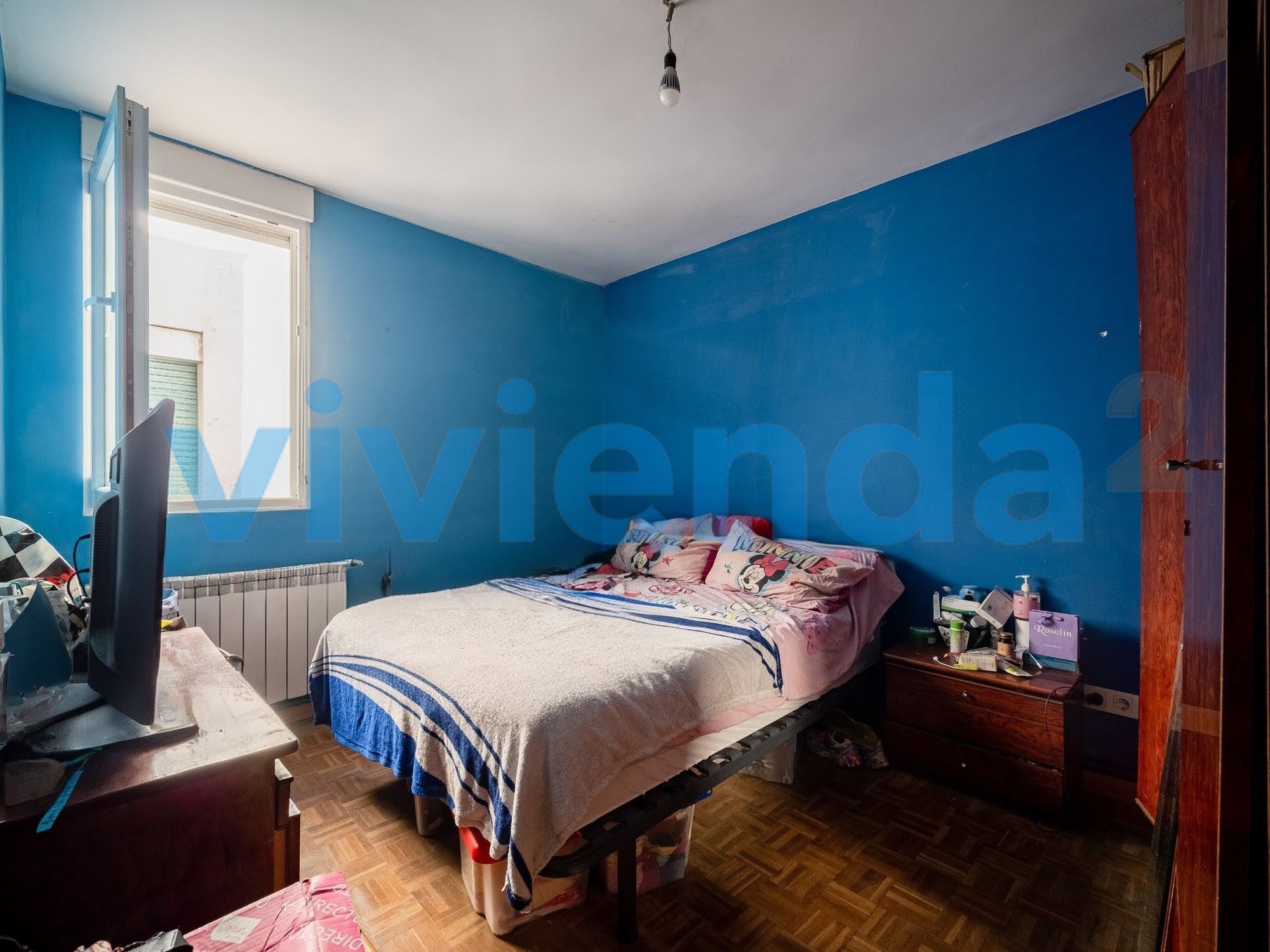 Bedroom of Flat for sale in  Madrid Capital  with Air Conditioner, Heating and Terrace