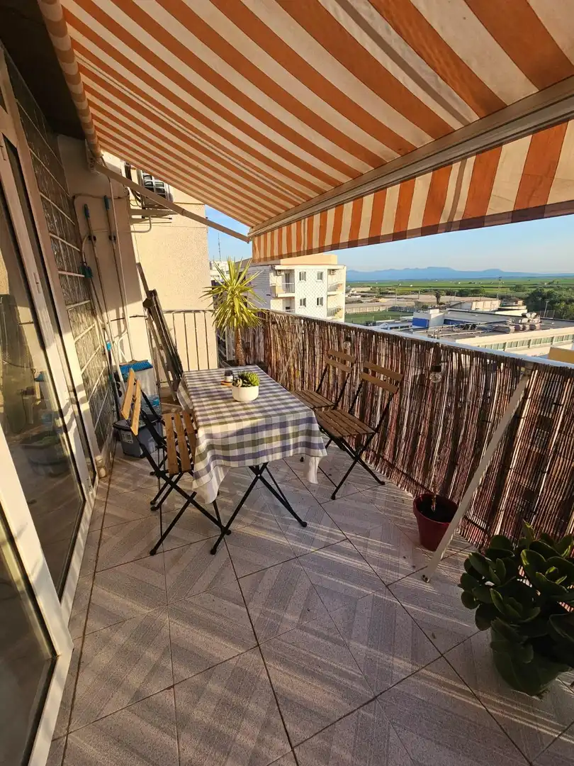 Terraza de Apartamento de alquiler en Sueca con Aire acondicionado, Amueblado y Balcón