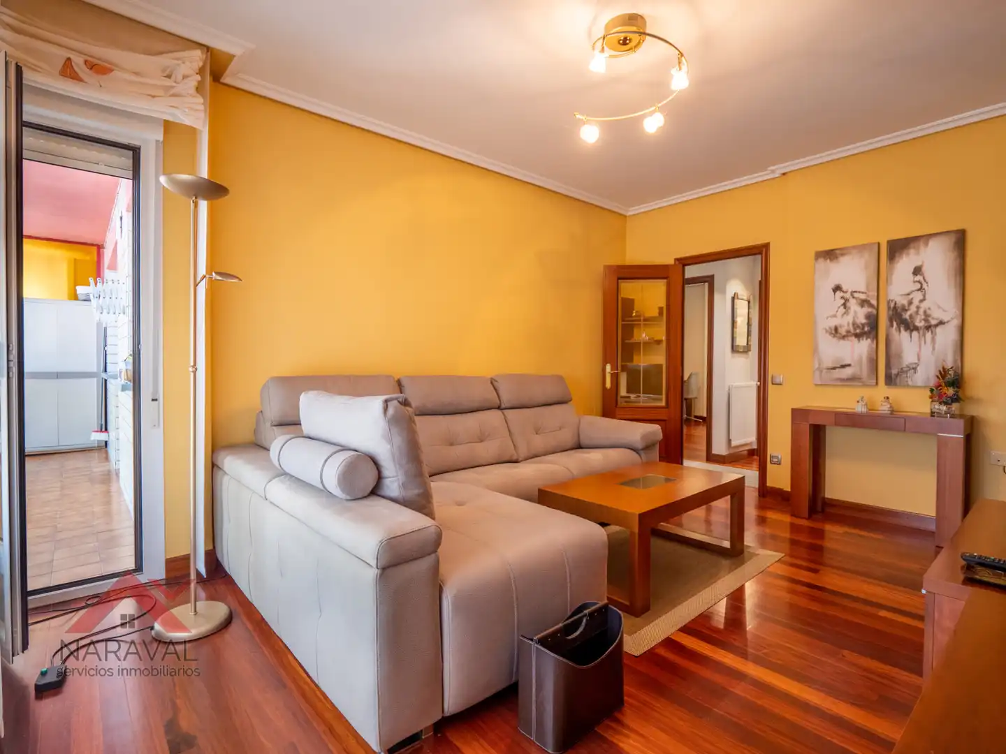 Living room of Flat for sale in Ayegui / Aiegi  with Heating, Parquet flooring and Terrace