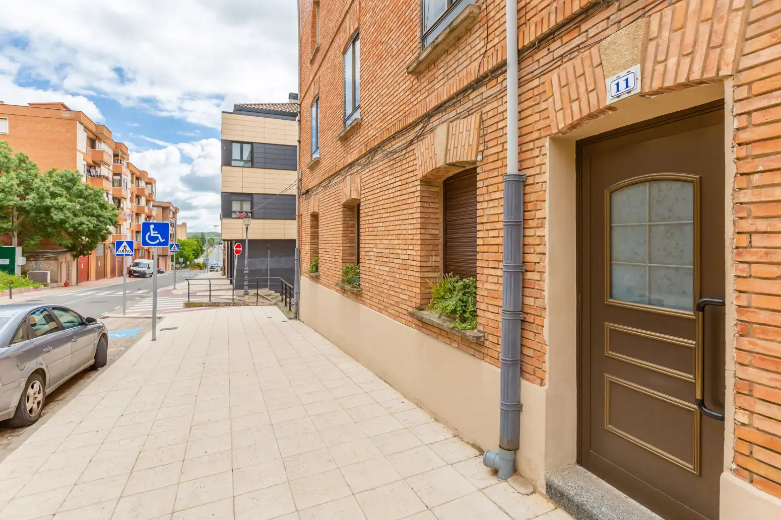 Vista exterior de Piso en venta en Viana con Calefacción y Trastero