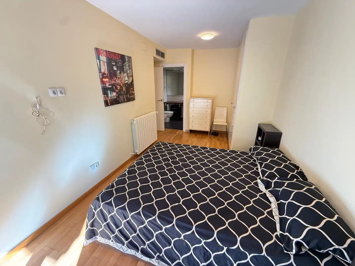 Bedroom of Flat for rent in Barcelona  with Air Conditioner, Heating and Parquet flooring