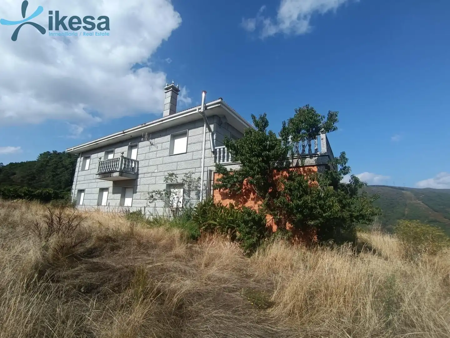 Vista exterior de Casa o xalet en venda en Entrimo amb Jardí privat