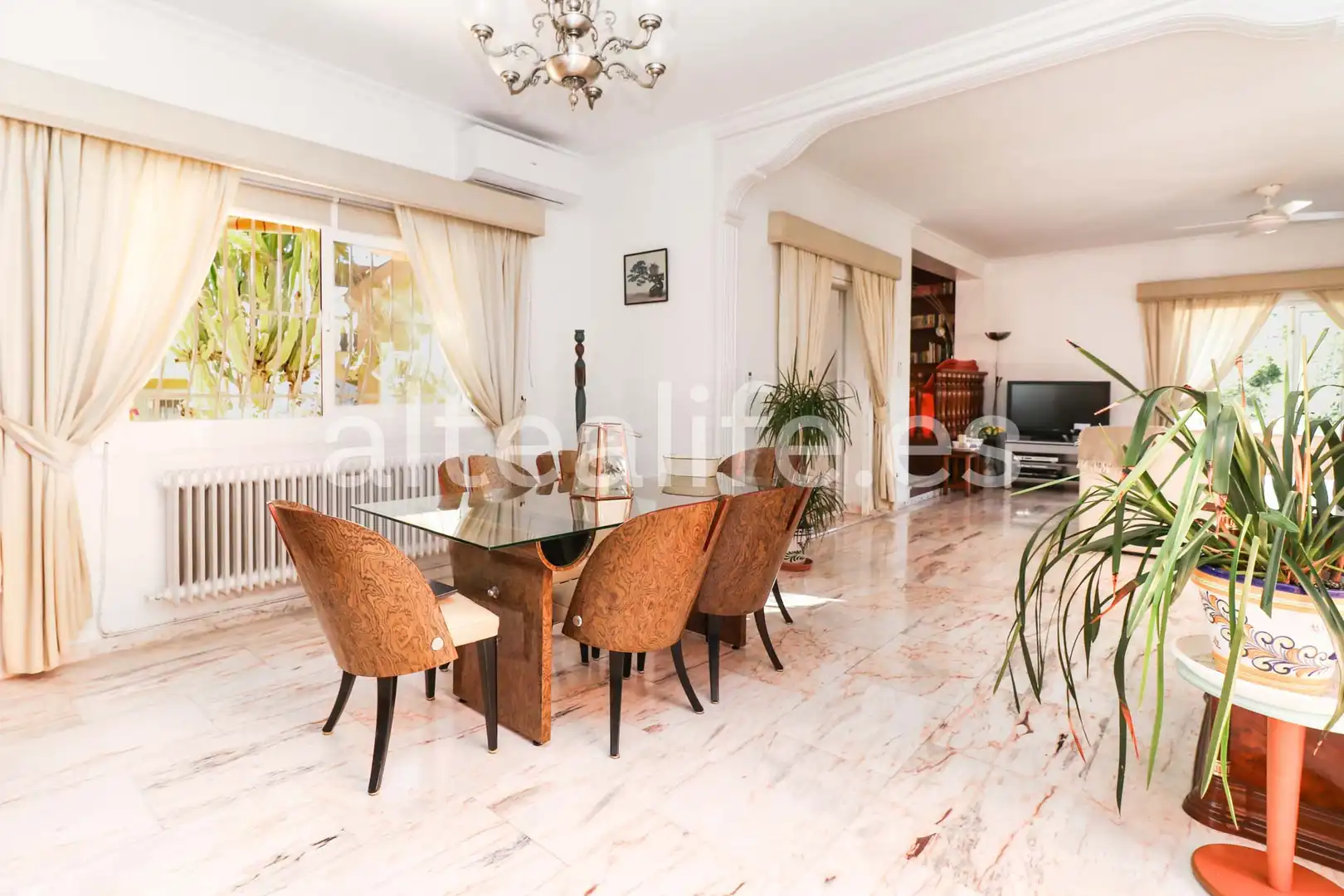 Dining room of Houses for sale in L'Alfàs del Pi  with Air Conditioner, Heating and Private garden