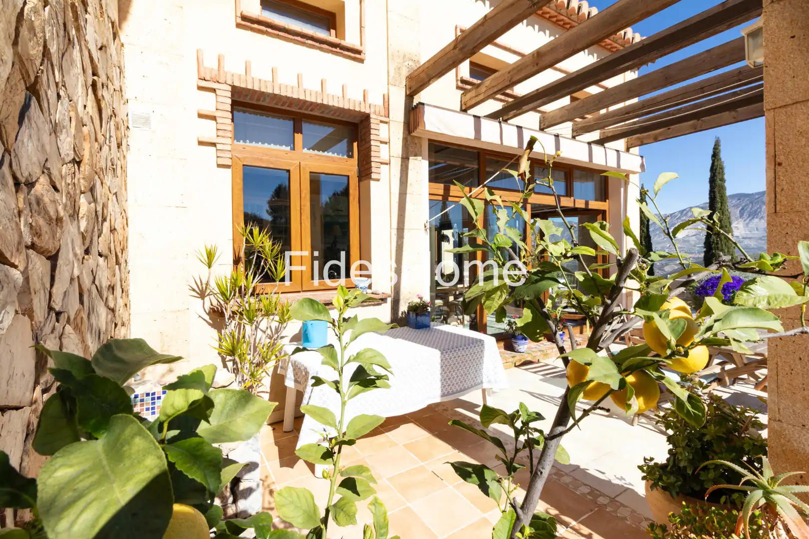 Terrassa de Finca rústica en venda en Villamena amb Aire condicionat, Calefacció i Jardí privat