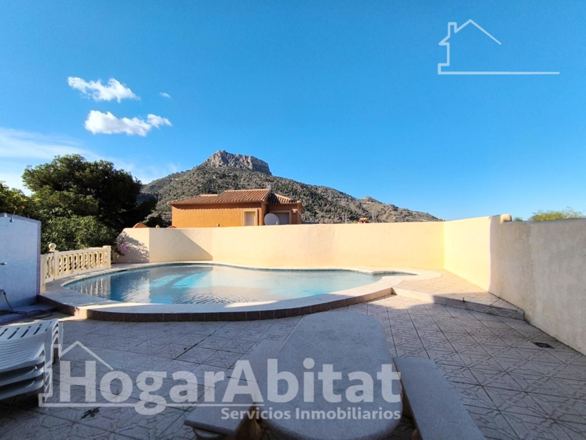 Piscina de Casa o xalet en venda en Calpe / Calp amb Aire condicionat, Jardí privat i Terrassa