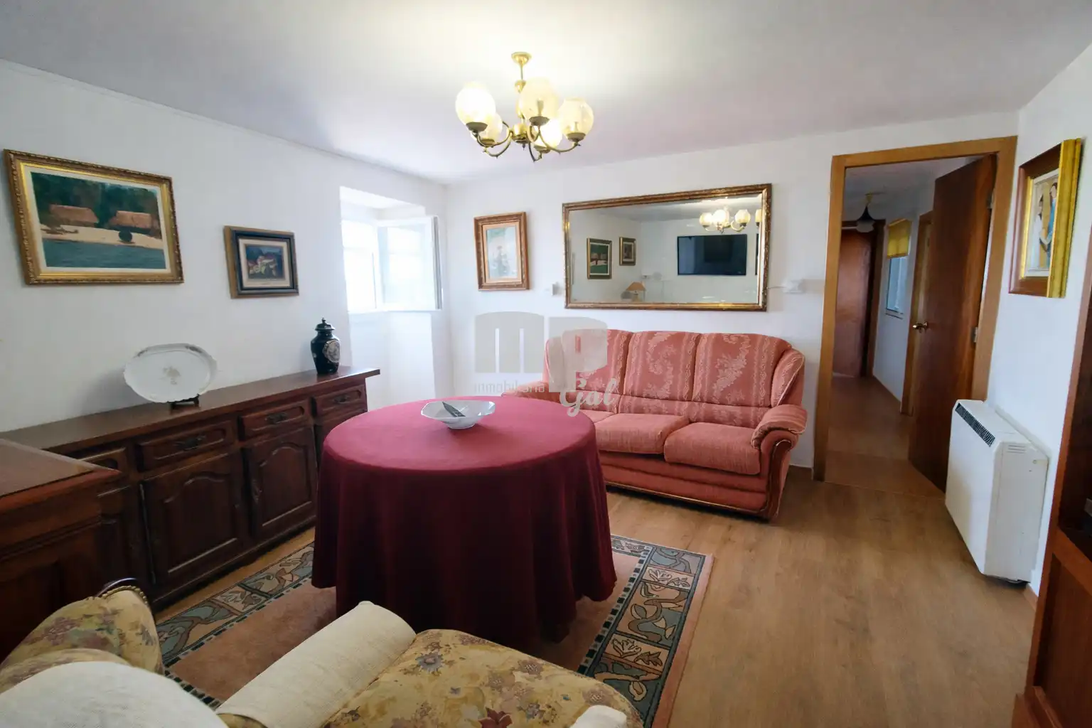 Sala de estar de Casa adosada en venta en Covelo con Jardín privado, Terraza y Trastero