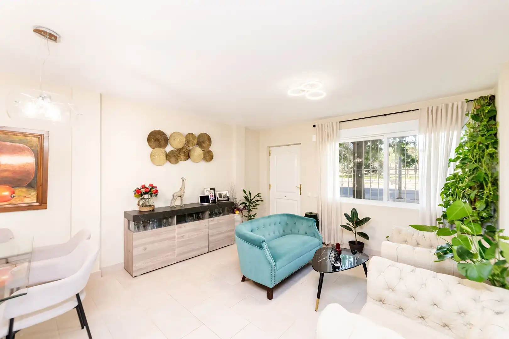 Sala de estar de Casa adosada en venta en Colmenarejo con Aire acondicionado, Calefacción y Terraza