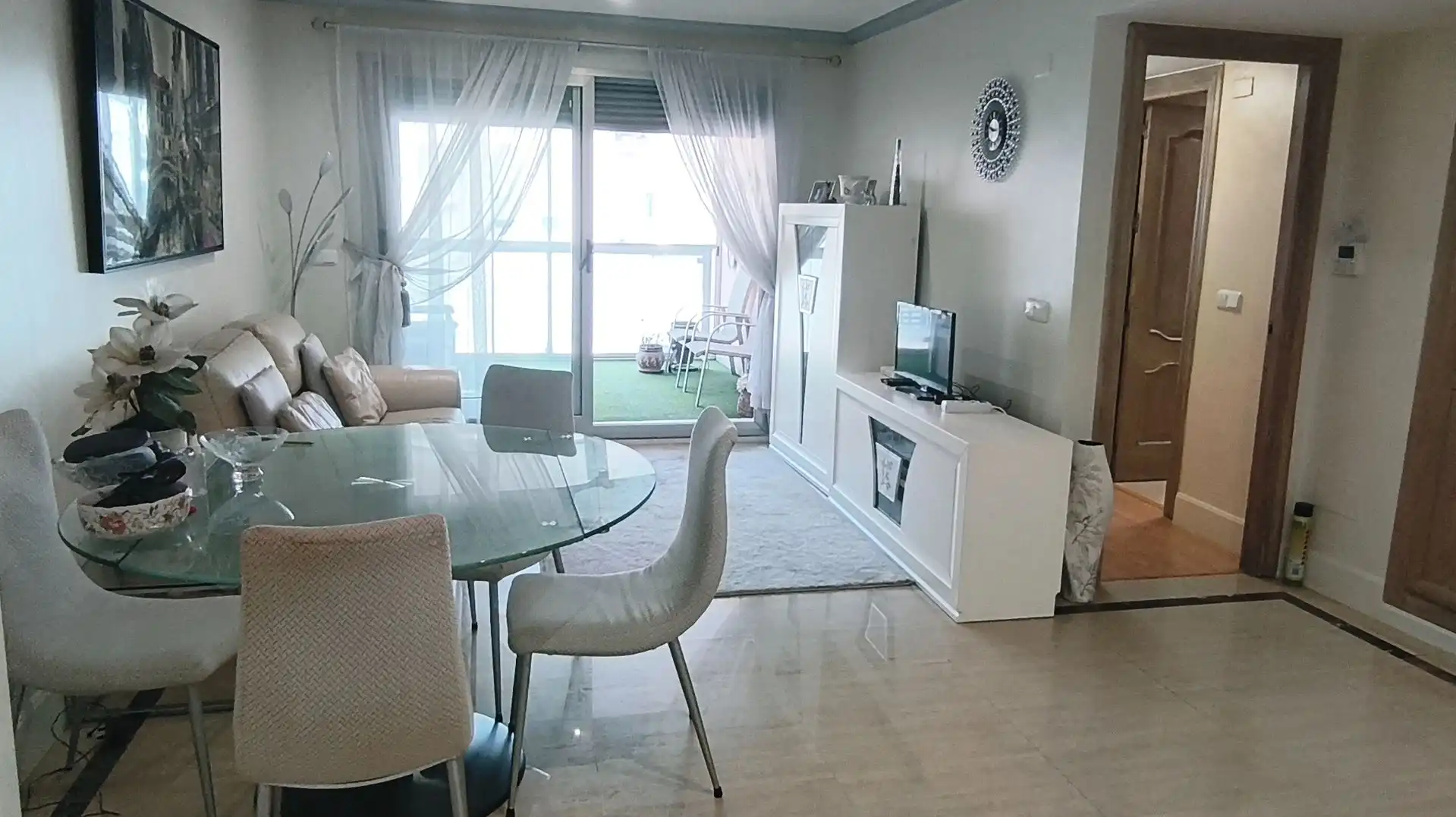 Sala de estar de Apartamento en venta en Garrucha con Aire acondicionado, Calefacción y Terraza