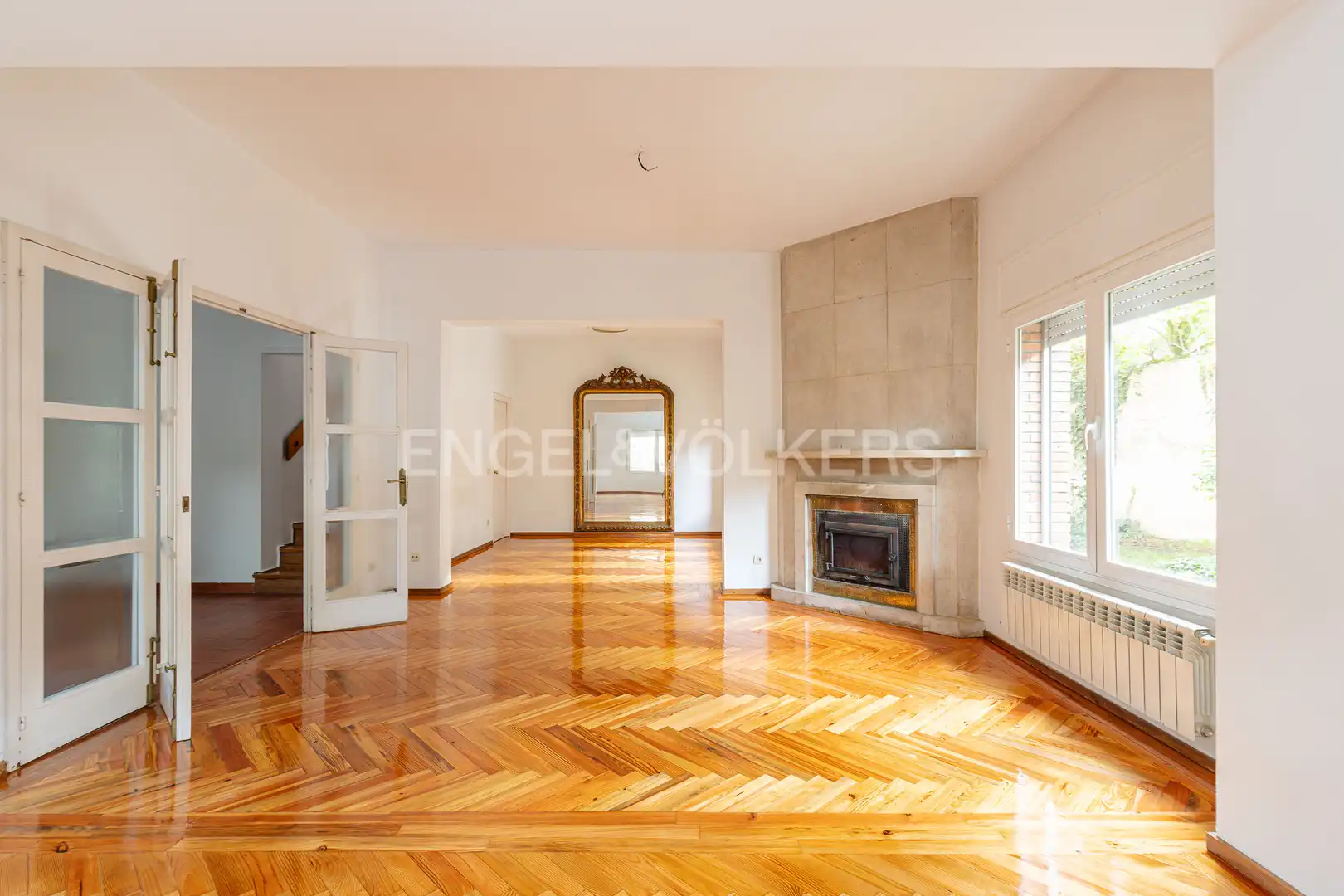Living room of Houses for rent in Madrid  with Air Conditioner, Heating and Private garden
