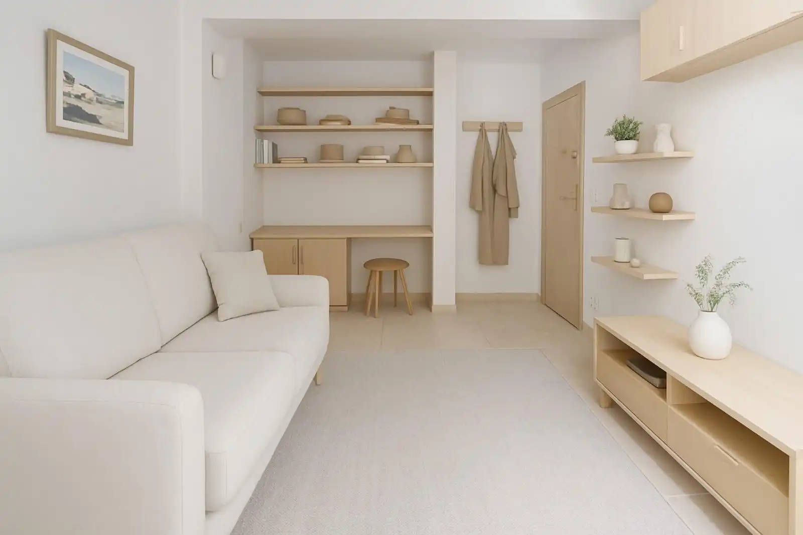 Living room of Apartments for sale in Mijas  with Furnished and Balcony
