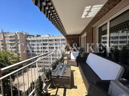 Terrace of Flat for sale in  Madrid Capital  with Air Conditioner, Private garden and Terrace