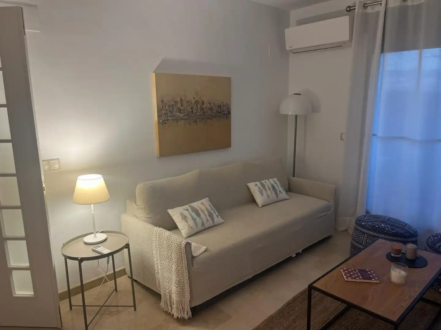 Living room of Flat for rent in El Puig de Santa Maria  with Air Conditioner, Heating and Private garden